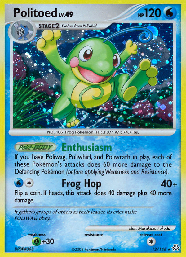 Politoed (12/146) [Diamond & Pearl: Legends Awakened] | Dragon's Lair Comics and Fantasy Houston TX