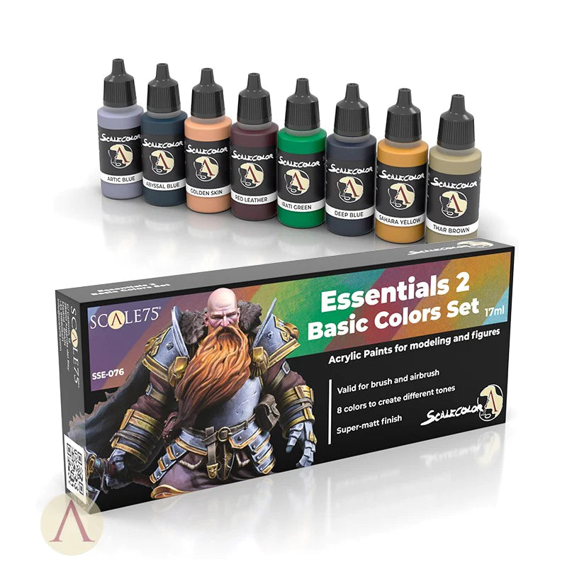 Scale75 Paint Set: Essentials 2 Basic Colors Set | Dragon's Lair Comics and Fantasy Houston TX