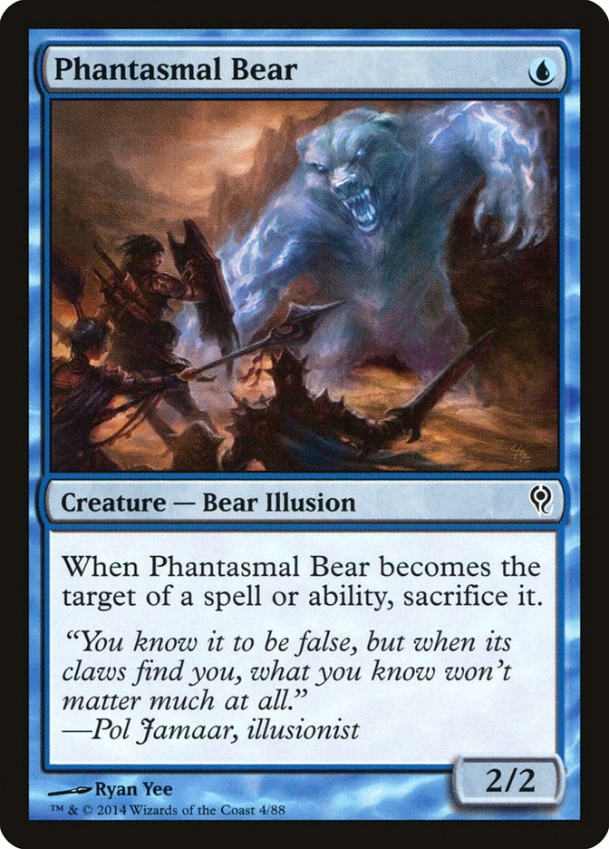 Phantasmal Bear [Duel Decks: Jace vs. Vraska] | Dragon's Lair Comics and Fantasy Houston TX