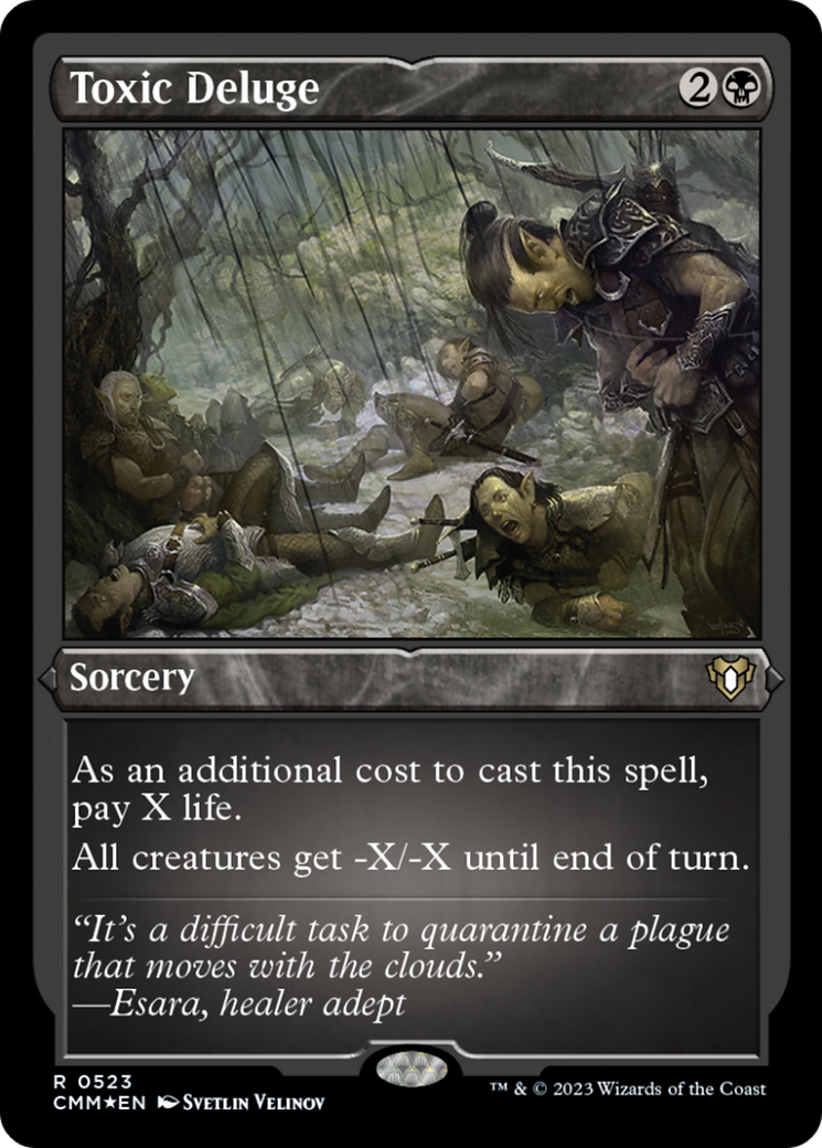 Toxic Deluge (Foil Etched) [Commander Masters] | Dragon's Lair Comics and Fantasy Houston TX