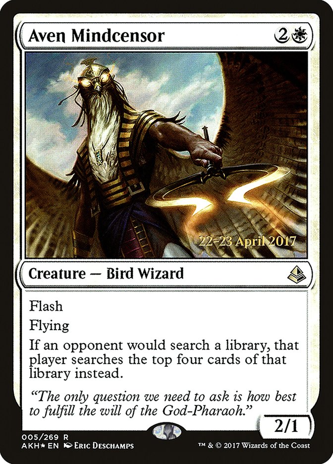 Aven Mindcensor [Amonkhet Prerelease Promos] | Dragon's Lair Comics and Fantasy Houston TX