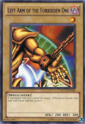 Left Arm of the Forbidden One (Purple) [DL11-EN005] Rare | Dragon's Lair Comics and Fantasy Houston TX