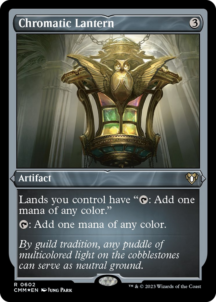 Chromatic Lantern (Foil Etched) [Commander Masters] | Dragon's Lair Comics and Fantasy Houston TX