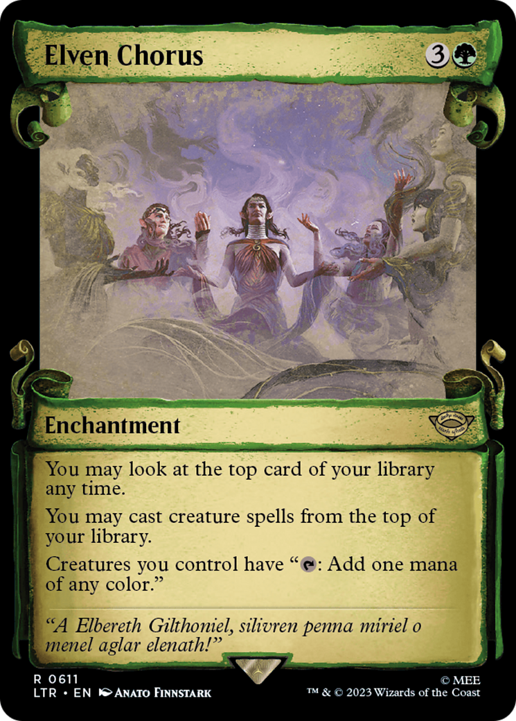 Elven Chorus [The Lord of the Rings: Tales of Middle-Earth Showcase Scrolls] | Dragon's Lair Comics and Fantasy Houston TX