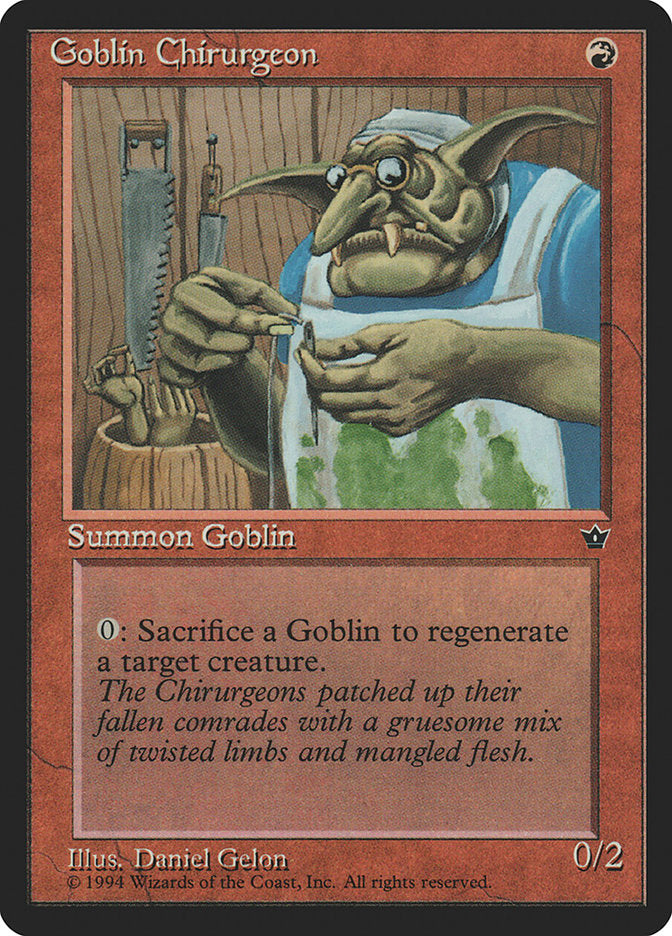 Goblin Chirurgeon (Daniel Gelon) [Fallen Empires] | Dragon's Lair Comics and Fantasy Houston TX