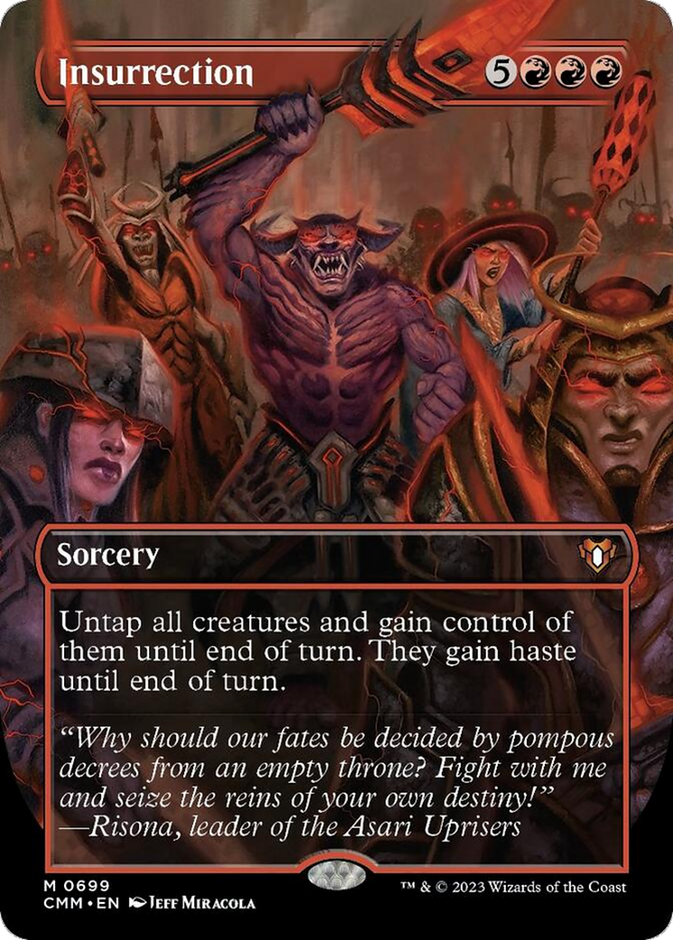 Insurrection (Borderless Alternate Art) [Commander Masters] | Dragon's Lair Comics and Fantasy Houston TX