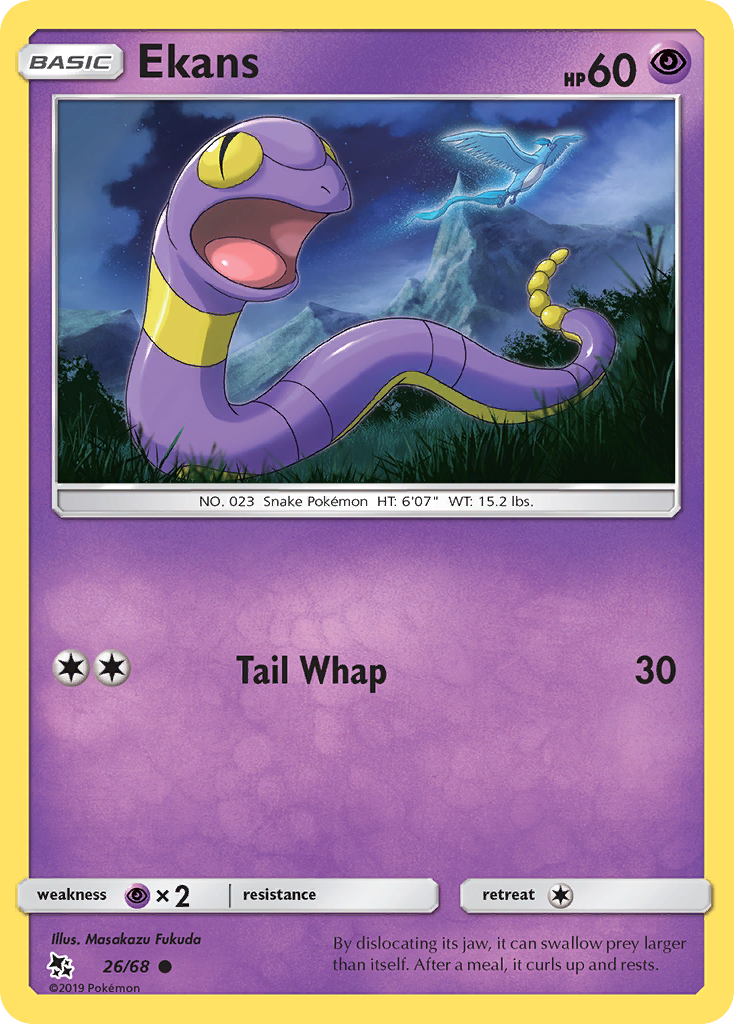 Ekans (26/68) [Sun & Moon: Hidden Fates] | Dragon's Lair Comics and Fantasy Houston TX