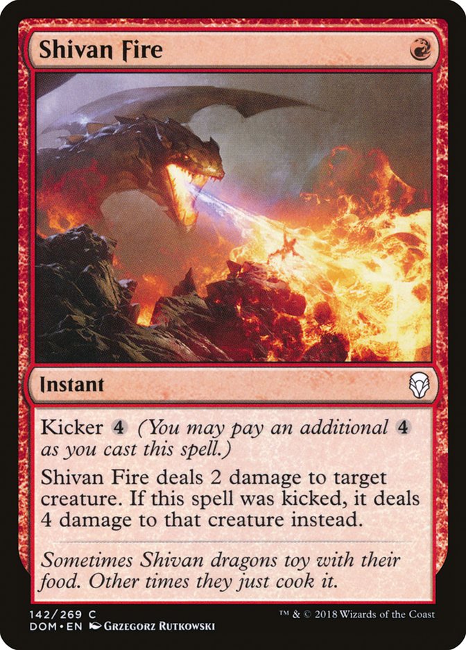 Shivan Fire [Dominaria] | Dragon's Lair Comics and Fantasy Houston TX