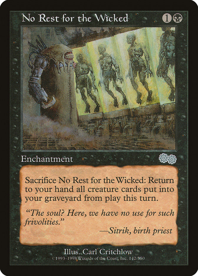 No Rest for the Wicked [Urza's Saga] | Dragon's Lair Comics and Fantasy Houston TX