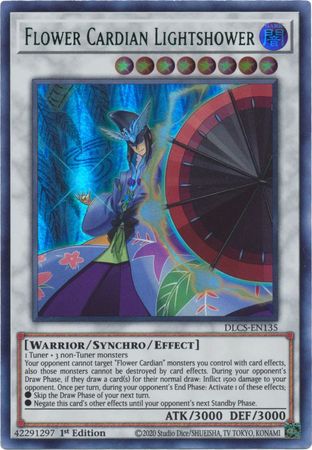 Flower Cardian Lightshower (Green) [DLCS-EN135] Ultra Rare | Dragon's Lair Comics and Fantasy Houston TX