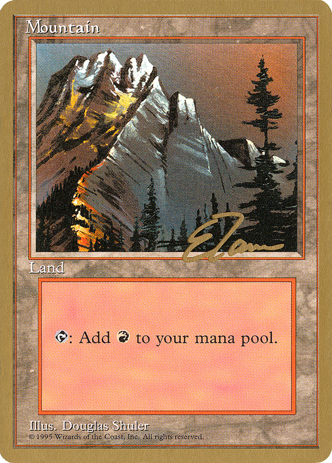 Mountain (et373) (Eric Tam) [Pro Tour Collector Set] | Dragon's Lair Comics and Fantasy Houston TX