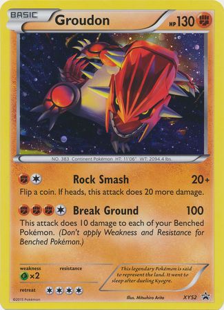 Groudon (XY52) (Jumbo Card) [XY: Black Star Promos] | Dragon's Lair Comics and Fantasy Houston TX