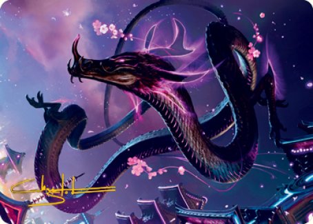 Junji, the Midnight Sky 1 Art Card (Gold-Stamped Signature) [Kamigawa: Neon Dynasty Art Series] | Dragon's Lair Comics and Fantasy Houston TX
