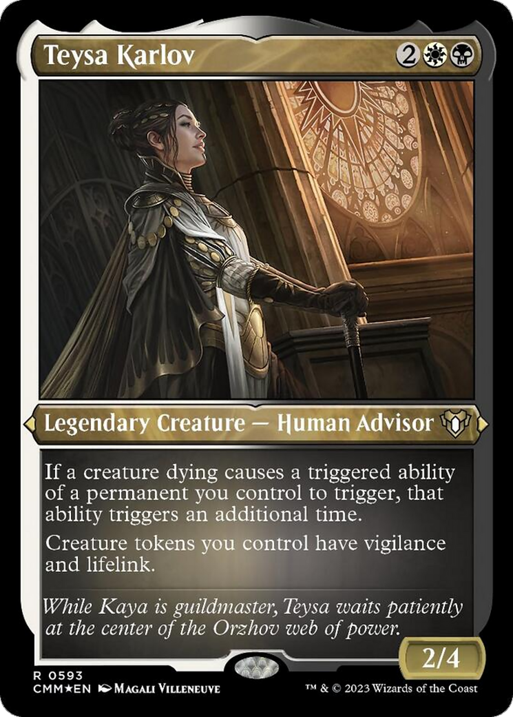 Teysa Karlov (Foil Etched) [Commander Masters] | Dragon's Lair Comics and Fantasy Houston TX