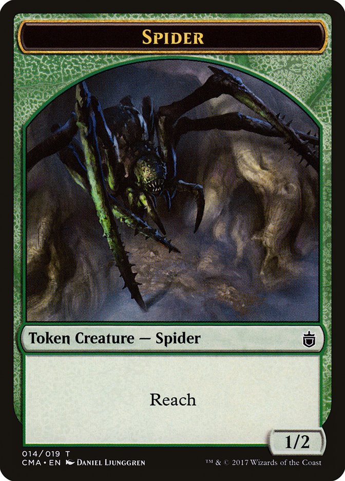 Spider Token [Commander Anthology Tokens] | Dragon's Lair Comics and Fantasy Houston TX