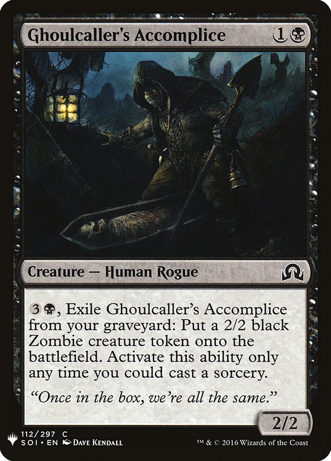 Ghoulcaller's Accomplice [Mystery Booster] | Dragon's Lair Comics and Fantasy Houston TX