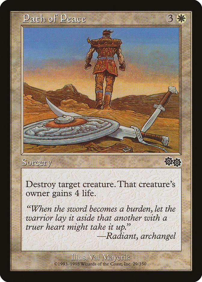 Path of Peace [Urza's Saga] | Dragon's Lair Comics and Fantasy Houston TX