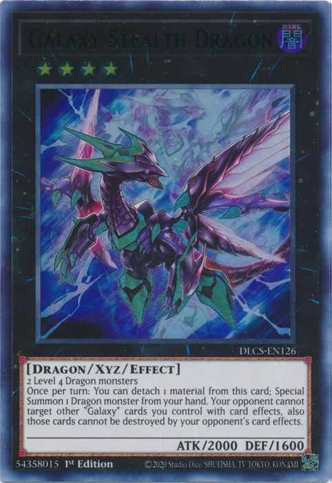 Galaxy Stealth Dragon (Green) [DLCS-EN126] Ultra Rare | Dragon's Lair Comics and Fantasy Houston TX