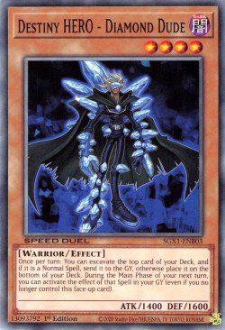 Destiny HERO - Diamond Dude [SGX1-ENB03] Common | Dragon's Lair Comics and Fantasy Houston TX