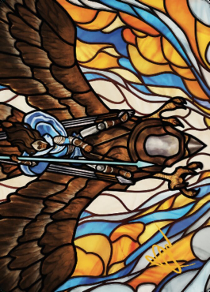 Tura Kennerud, Skyknight Art Card (Gold-Stamped Signature) [Dominaria United Art Series] | Dragon's Lair Comics and Fantasy Houston TX
