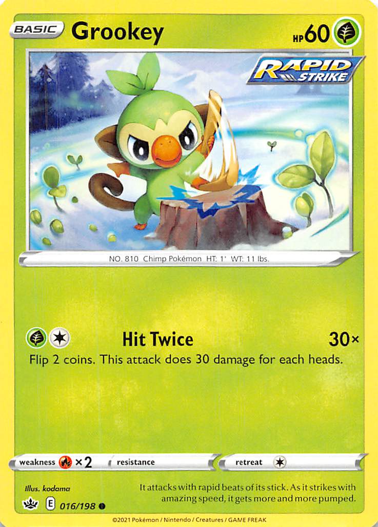 Grookey (016/198) [Sword & Shield: Chilling Reign] | Dragon's Lair Comics and Fantasy Houston TX
