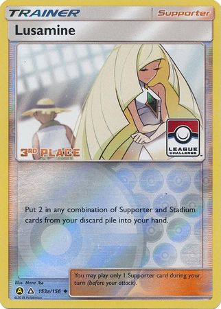 Lusamine (153a/156) (League Challenge Alt Art 3rd Place) [Sun & Moon: Ultra Prism] | Dragon's Lair Comics and Fantasy Houston TX