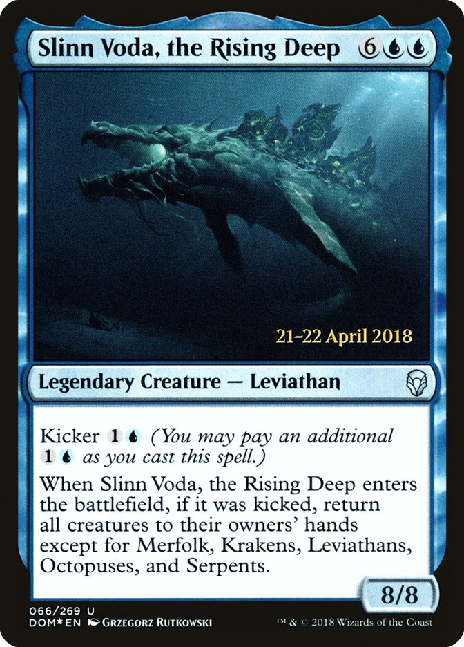 Slinn Voda, the Rising Deep [Dominaria Prerelease Promos] | Dragon's Lair Comics and Fantasy Houston TX