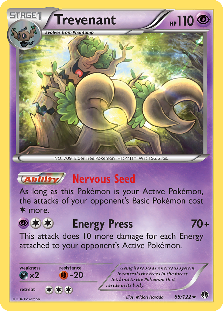 Trevenant (65/122) [XY: BREAKpoint] | Dragon's Lair Comics and Fantasy Houston TX