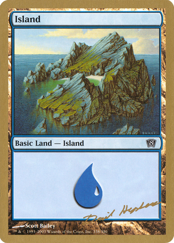 Island (dh338) (Dave Humpherys) [World Championship Decks 2003] | Dragon's Lair Comics and Fantasy Houston TX