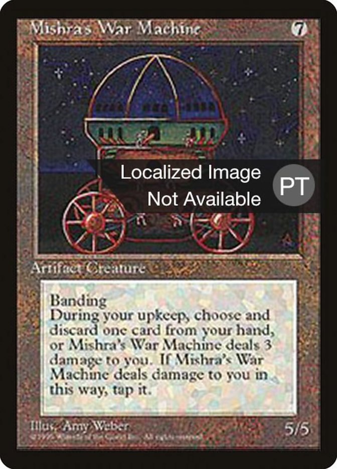 Mishra's War Machine [Fourth Edition (Foreign Black Border)] | Dragon's Lair Comics and Fantasy Houston TX