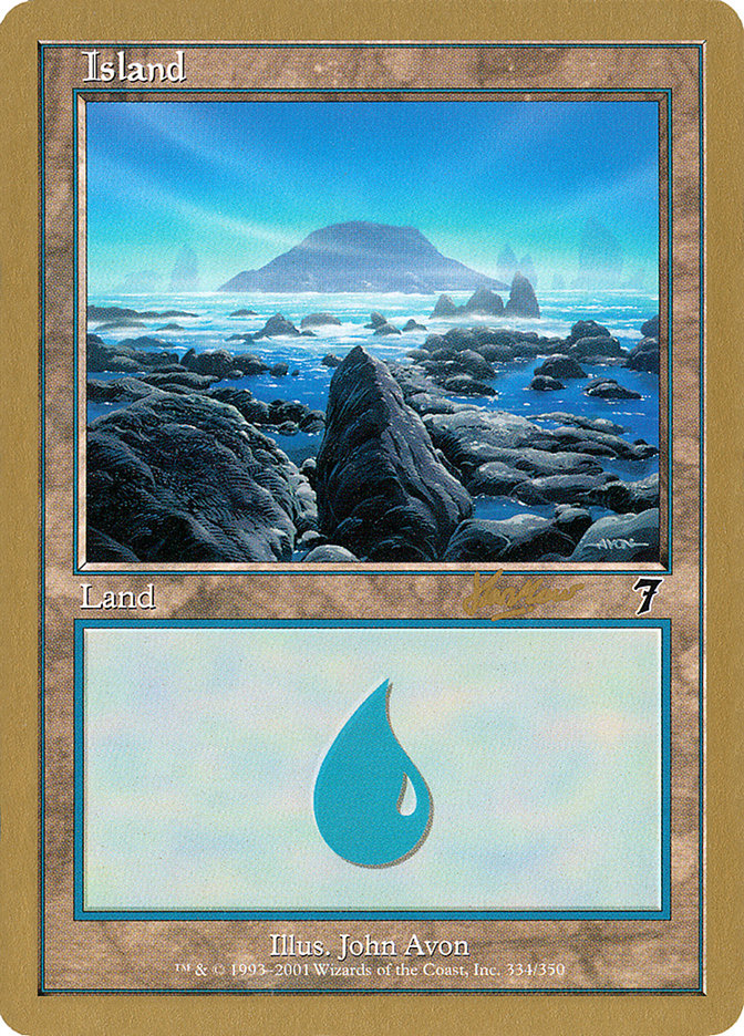 Island (shh334) (Sim Han How) [World Championship Decks 2002] | Dragon's Lair Comics and Fantasy Houston TX