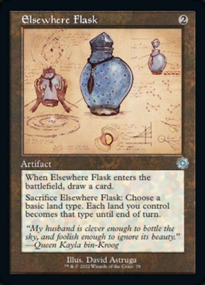 Elsewhere Flask (Retro Schematic) [The Brothers' War Retro Artifacts] | Dragon's Lair Comics and Fantasy Houston TX