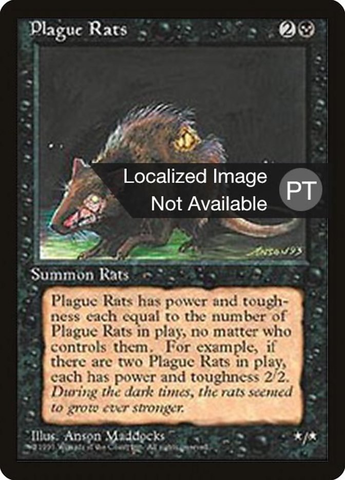 Plague Rats [Fourth Edition (Foreign Black Border)] | Dragon's Lair Comics and Fantasy Houston TX