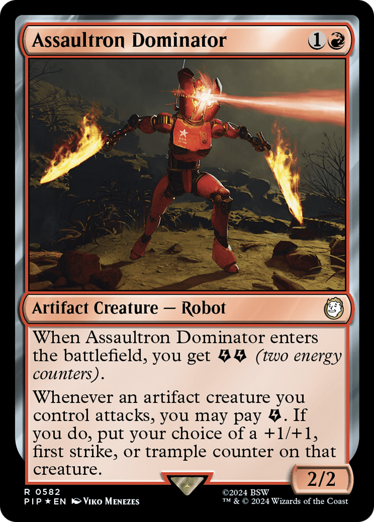 Assaultron Dominator (Surge Foil) [Fallout] | Dragon's Lair Comics and Fantasy Houston TX