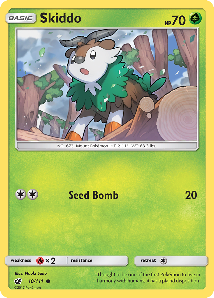 Skiddo (10/111) [Sun & Moon: Crimson Invasion] | Dragon's Lair Comics and Fantasy Houston TX