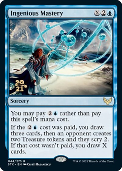 Ingenious Mastery [Strixhaven: School of Mages Prerelease Promos] | Dragon's Lair Comics and Fantasy Houston TX