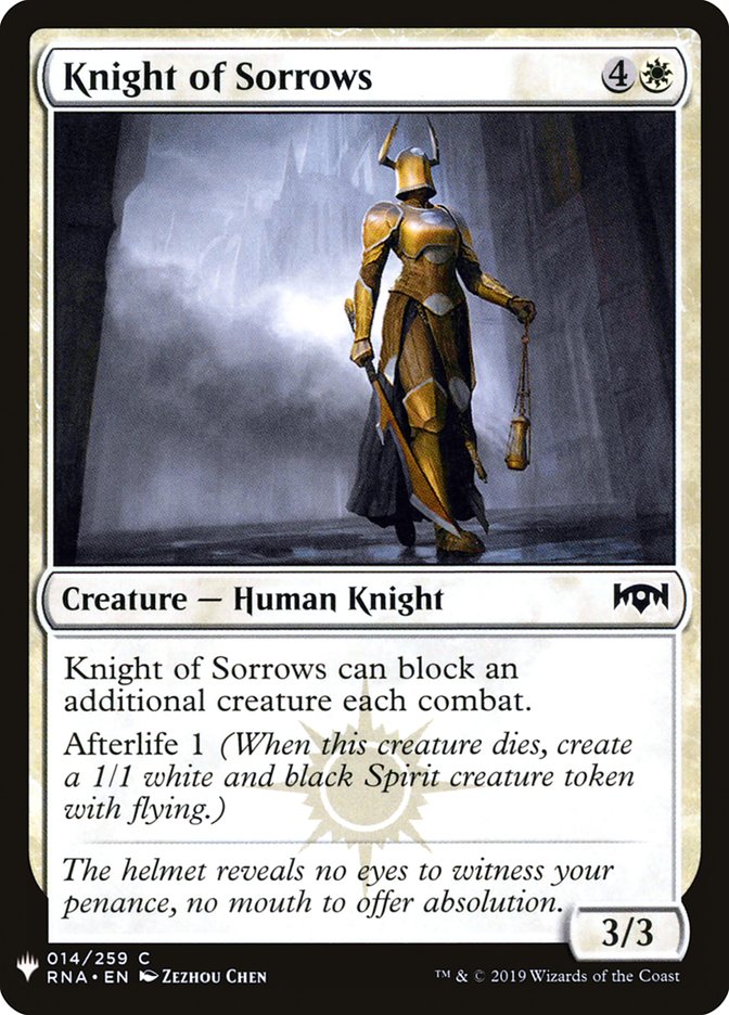Knight of Sorrows [Mystery Booster] | Dragon's Lair Comics and Fantasy Houston TX
