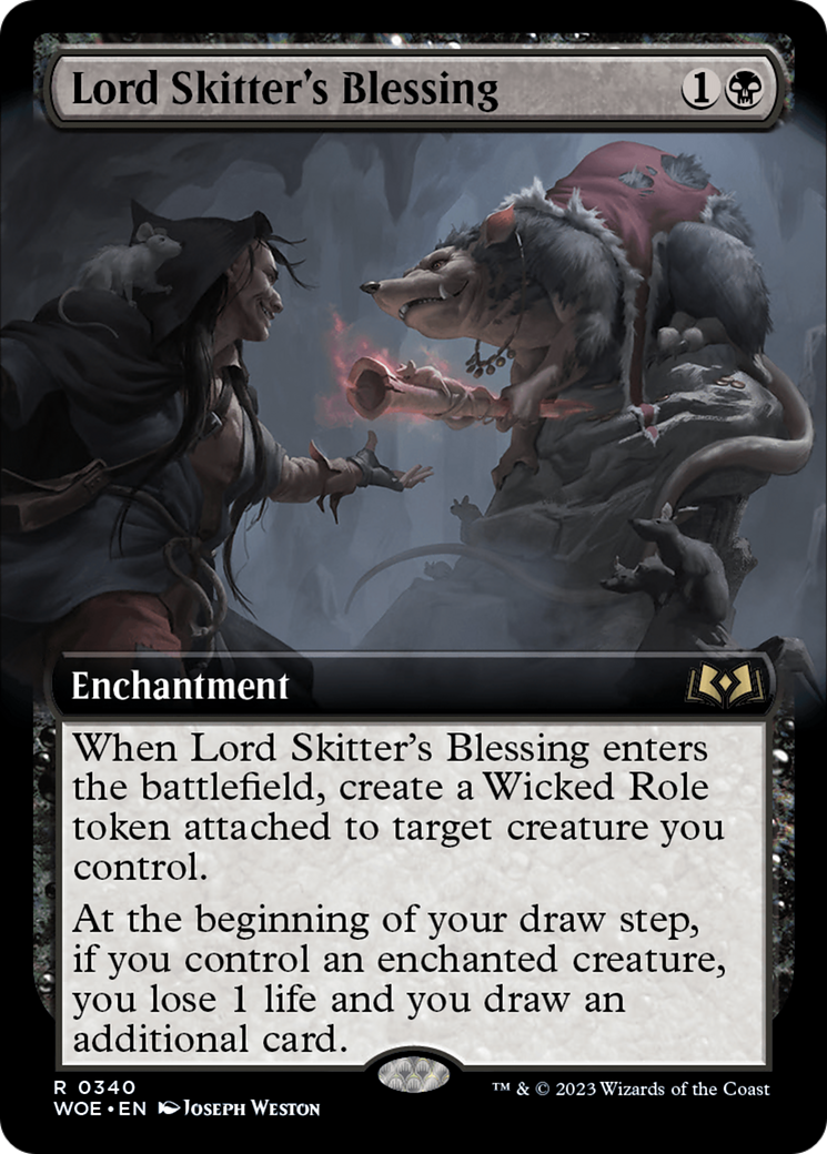 Lord Skitter's Blessing (Extended Art) [Wilds of Eldraine] | Dragon's Lair Comics and Fantasy Houston TX