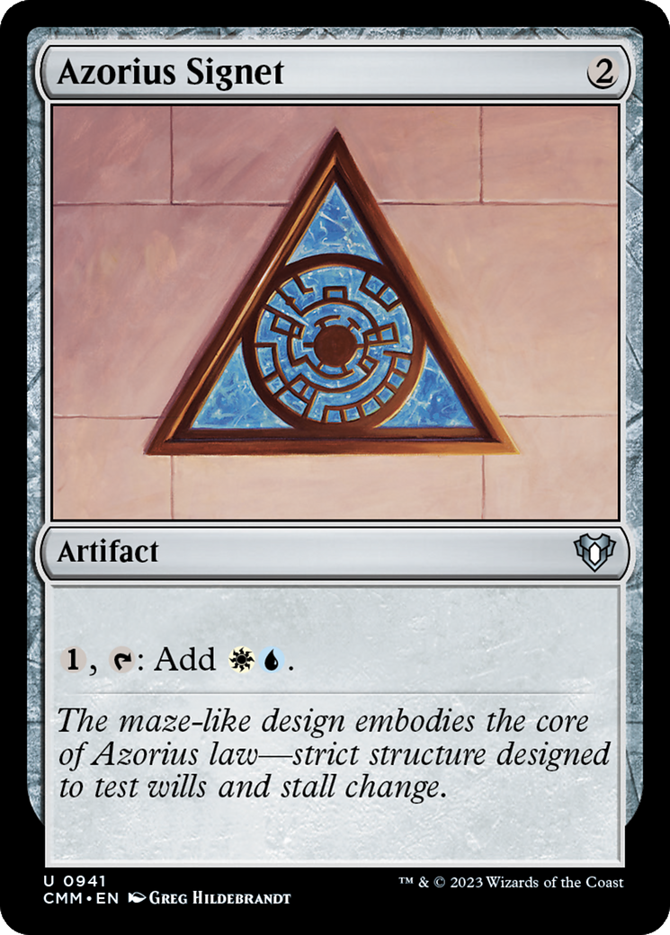Azorius Signet [Commander Masters] | Dragon's Lair Comics and Fantasy Houston TX