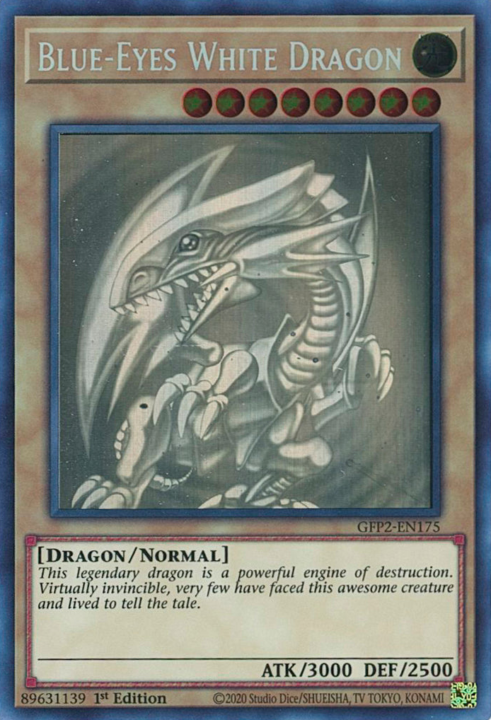 Blue-Eyes White Dragon [GFP2-EN175] Ghost Rare | Dragon's Lair Comics and Fantasy Houston TX