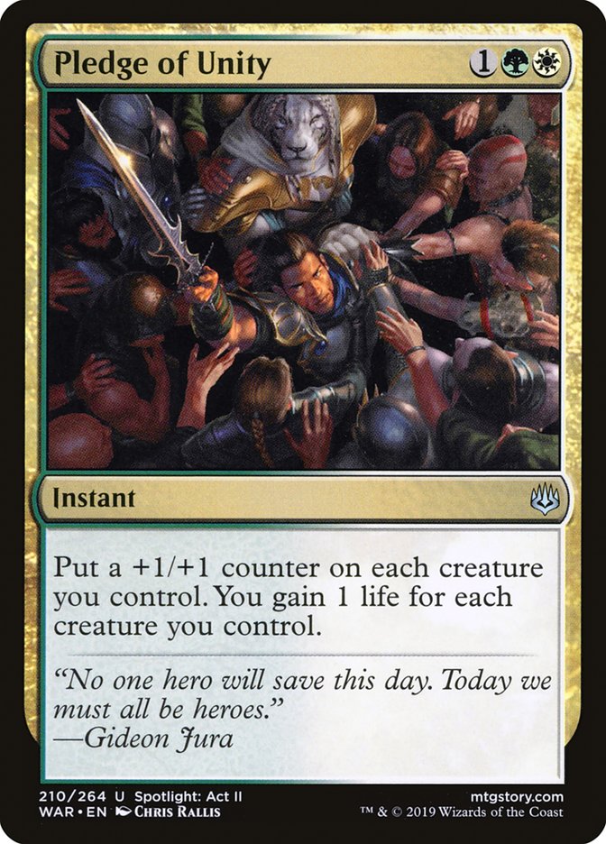 Pledge of Unity [War of the Spark] | Dragon's Lair Comics and Fantasy Houston TX
