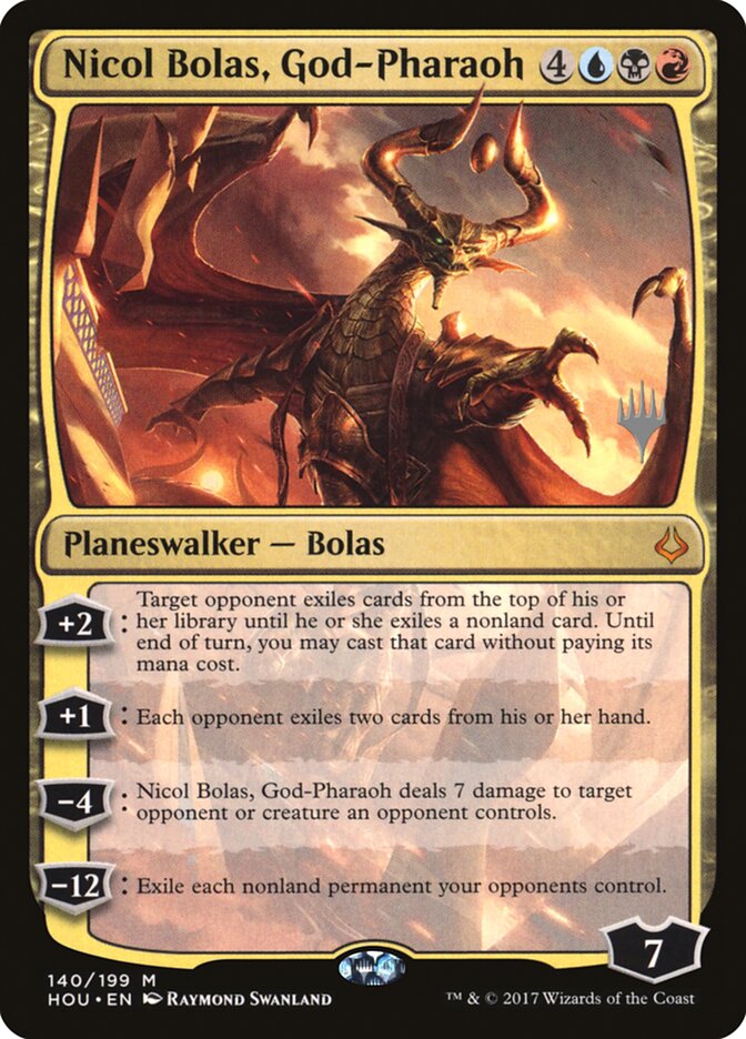 Nicol Bolas, God-Pharaoh (Promo Pack) [Hour of Devastation Promos] | Dragon's Lair Comics and Fantasy Houston TX