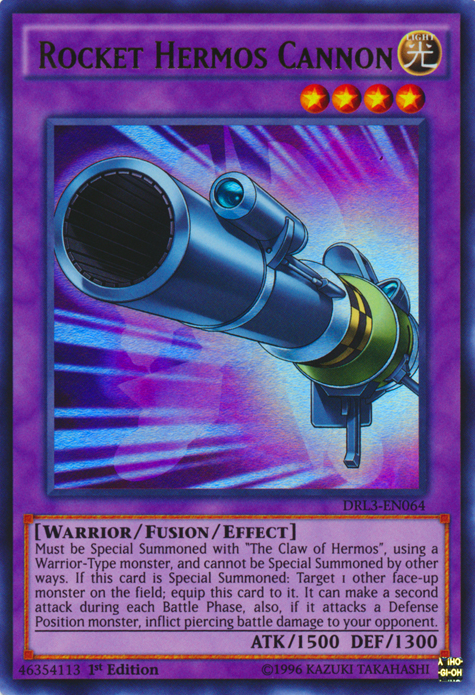 Rocket Hermos Cannon [DRL3-EN064] Ultra Rare | Dragon's Lair Comics and Fantasy Houston TX
