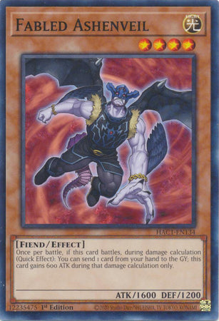 Fabled Ashenveil (Duel Terminal) [HAC1-EN134] Common | Dragon's Lair Comics and Fantasy Houston TX