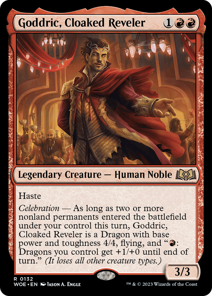 Goddric, Cloaked Reveler [Wilds of Eldraine] | Dragon's Lair Comics and Fantasy Houston TX