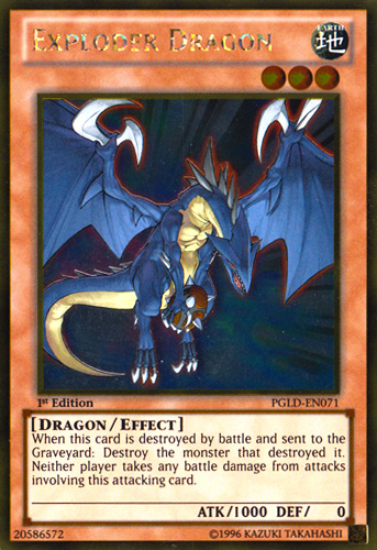 Exploder Dragon [PGLD-EN071] Gold Rare | Dragon's Lair Comics and Fantasy Houston TX