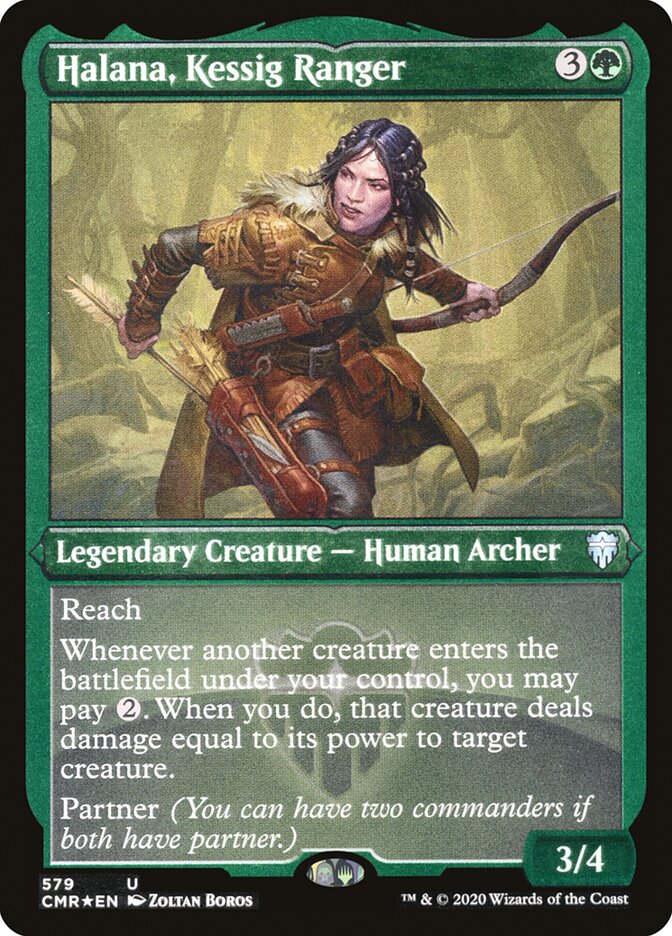 Halana, Kessig Ranger (Foil Etched) [Commander Legends] | Dragon's Lair Comics and Fantasy Houston TX