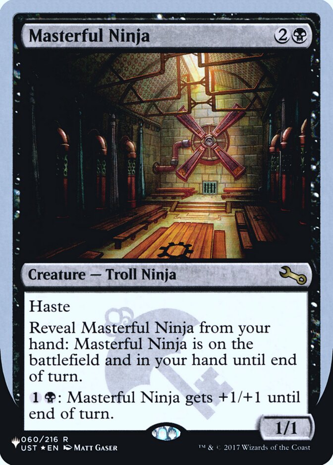Masterful Ninja (Unfinity Foil Edition) [The List] | Dragon's Lair Comics and Fantasy Houston TX