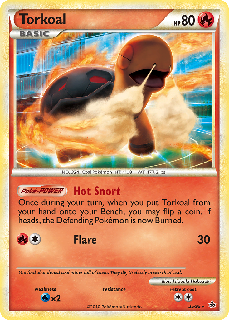 Torkoal (25/95) [HeartGold & SoulSilver: Unleashed] | Dragon's Lair Comics and Fantasy Houston TX