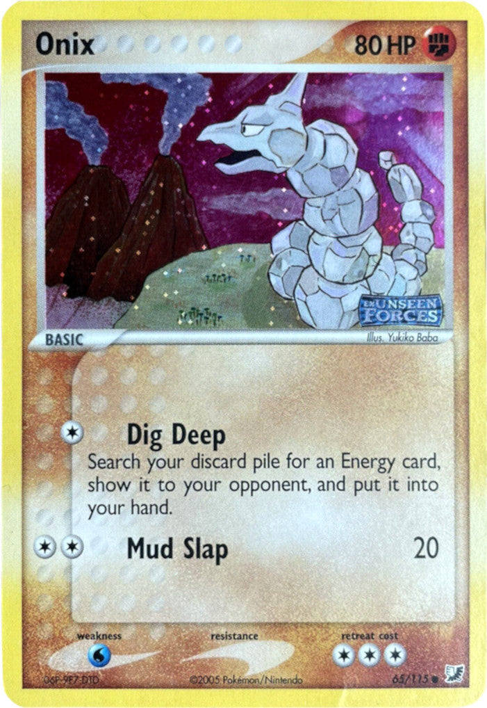 Onix (65/115) (Stamped) [EX: Unseen Forces] | Dragon's Lair Comics and Fantasy Houston TX